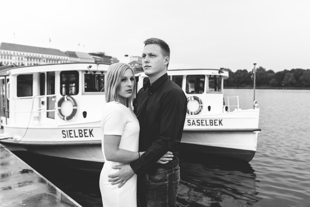 Paarshooting in der Hamburger City, Fleetinsel und Alster